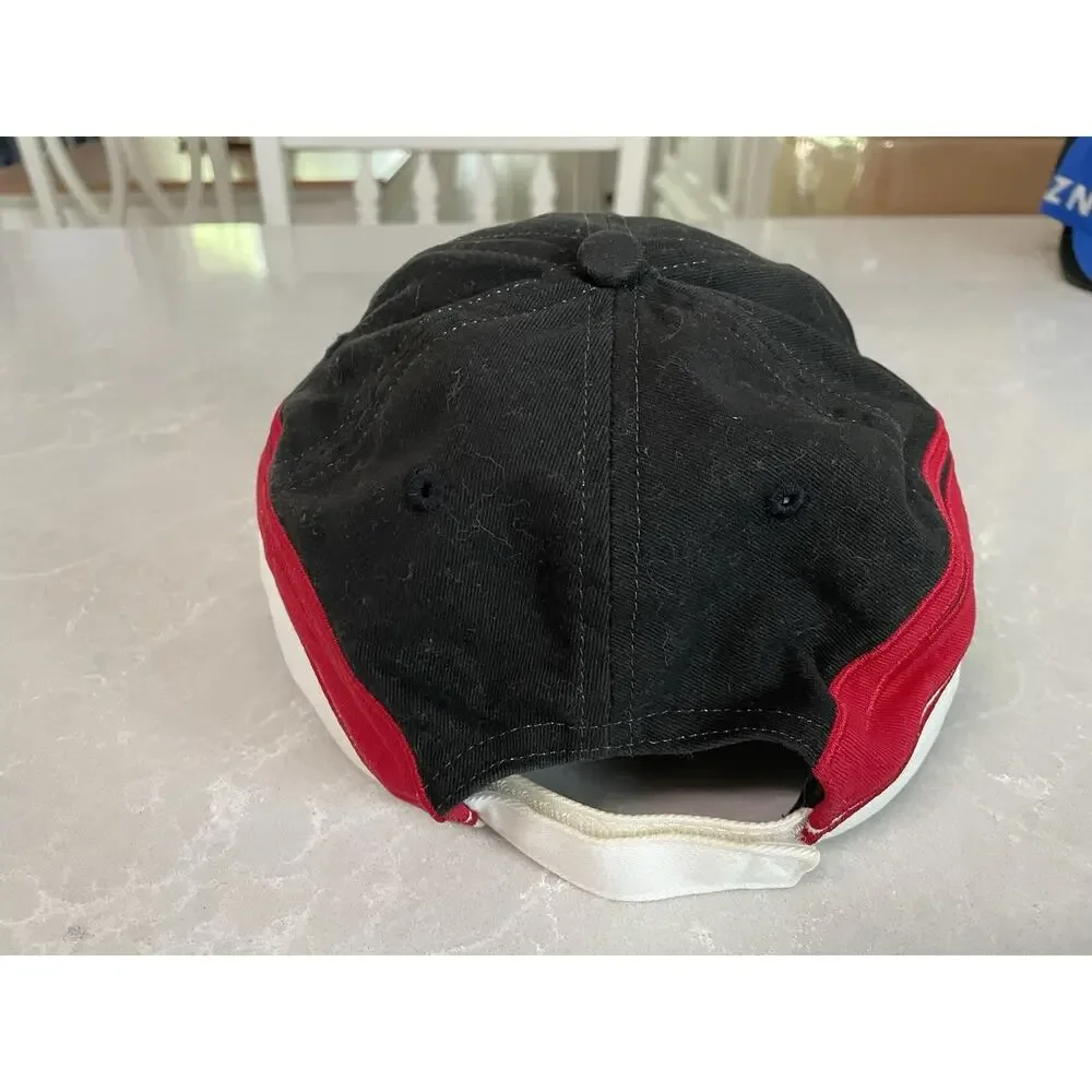 Vintage Arizona Feather Embroidered Souvenir Hat Cap Back Red White Adjustable